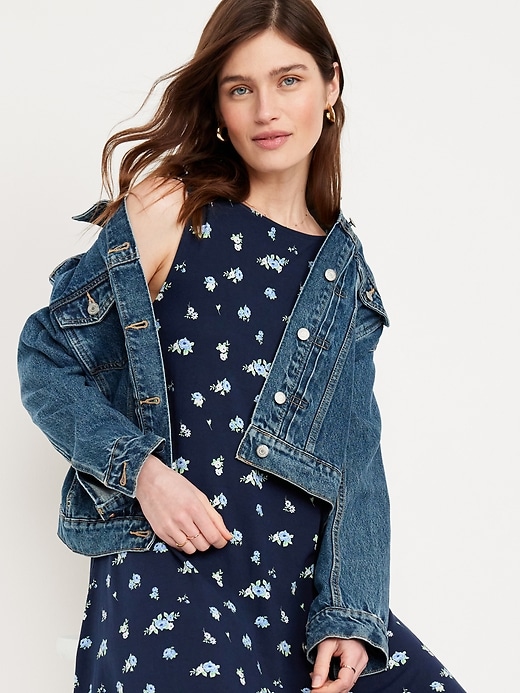 Sleeveless Mini Swing Dress
