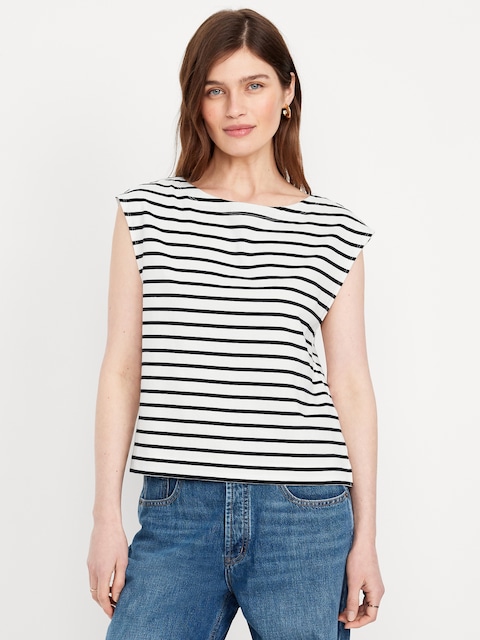 Striped Mariner Top - Navy Stripe
