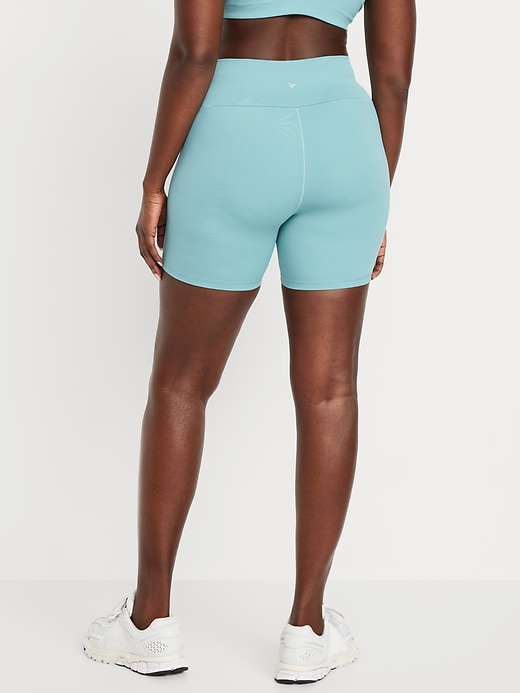 Image number 6 showing, High-Waisted StudioSmooth Biker Shorts -- 6-inch inseam