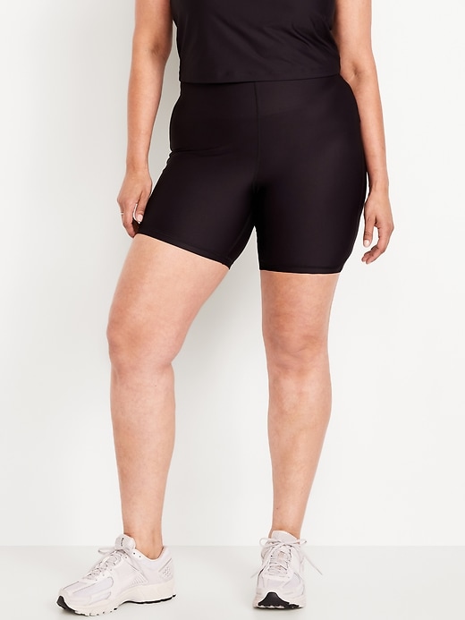 Image number 6 showing, Extra High-Waisted PowerSoft Sculpt Biker Shorts -- 6-inch inseam