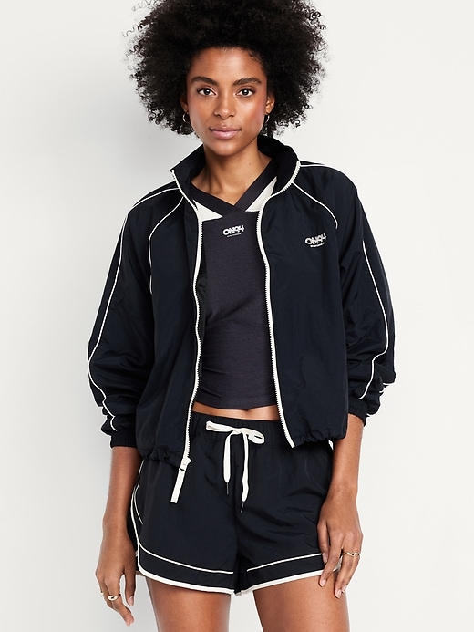 Image number 1 showing, Nylon Zip Jacket