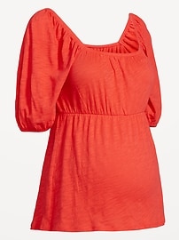 Image number 2 showing, Maternity Puff Sleeve Top
