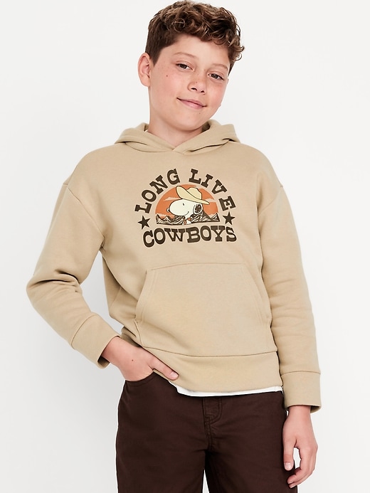 Image number 1 showing, Peanuts™ Snoopy Gender-Neutral Graphic Pullover Hoodie for Kids