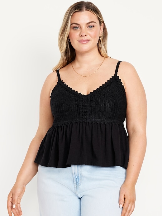 Image number 7 showing, Sleeveless Crochet Top