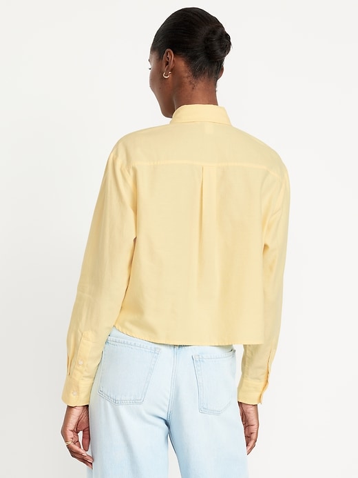 Image number 2 showing, Cropped Button-Down Oxford Shirt
