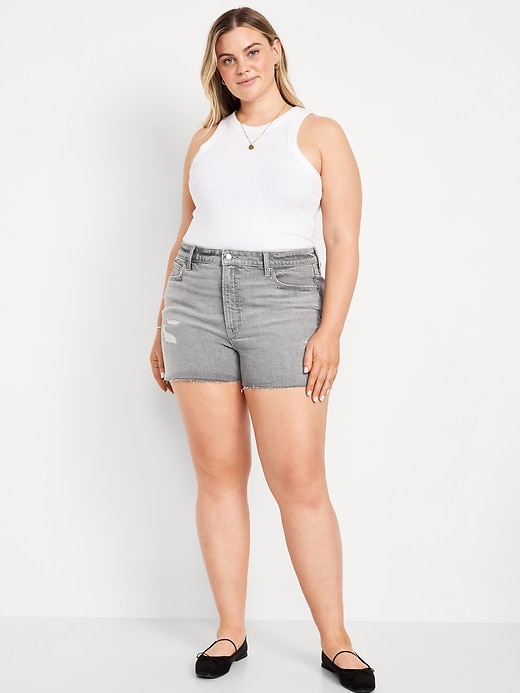 Image number 7 showing, High-Waisted OG Cut-Off Jean Shorts -- 3-inch inseam