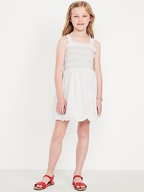 Image number 1 showing, Sleeveless Smocked Bubble Dress for Girls