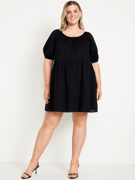 Image number 7 showing, Pleated Mini Swing Dress