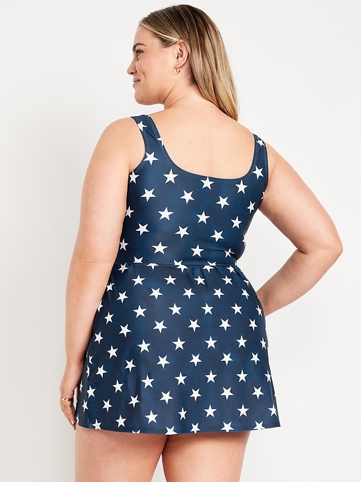 Image number 8 showing, Matte Side-Tie Swim Dress