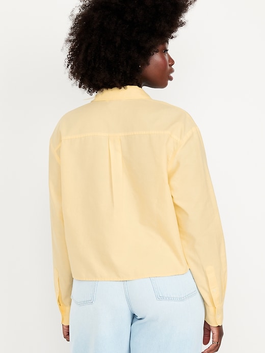 Image number 5 showing, Cropped Button-Down Oxford Shirt