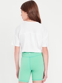 Image number 2 showing, CloudMotion Cropped Performance T-Shirt for Girls