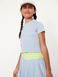 Image number 1 showing, Fitted Seamless Performance Top for Girls