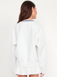 Image number 2 showing, Dynamic Fleece V-Neck Graphic Sweatshirt for Girls