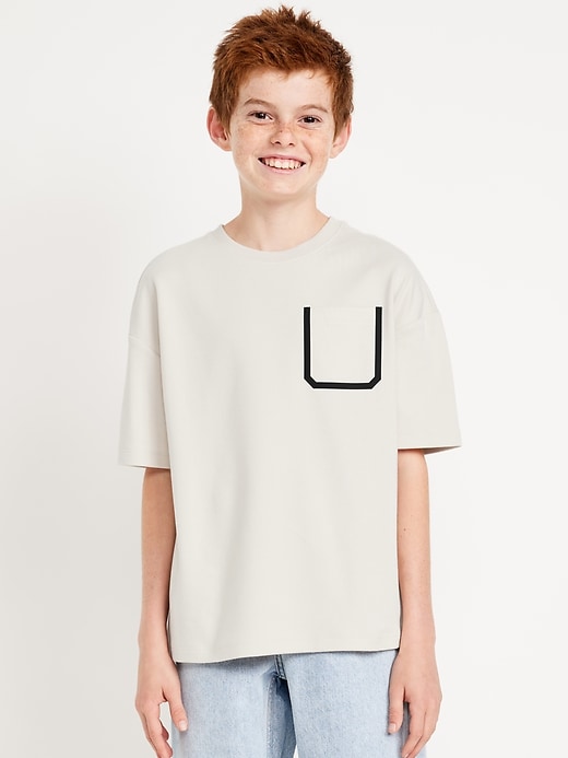Image number 3 showing, Dynamic Fleece Oversized Pocket T-Shirt for Boys