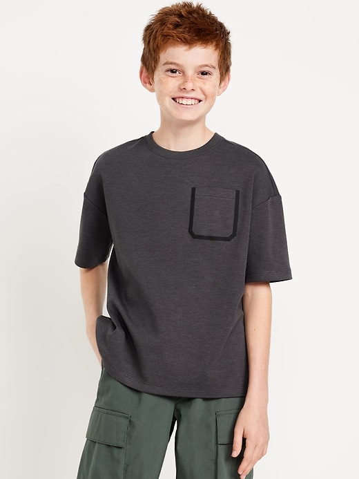 Image number 3 showing, Dynamic Fleece Oversized Pocket T-Shirt for Boys