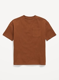 Image number 2 showing, Oversized Short-Sleeve Pocket T-Shirt for Boys