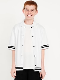 Image number 2 showing, Collared Mesh Go-Dry Cool Performance Shirt for Boys