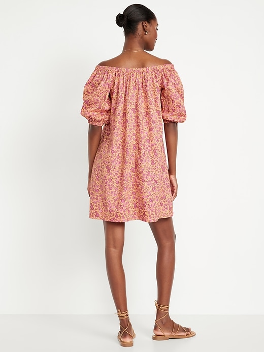 Image number 2 showing, Floral Mini Swing Dress