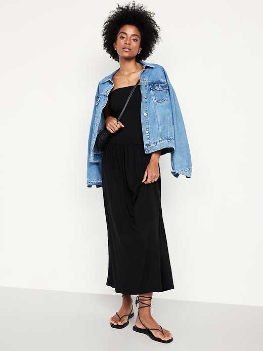 Image number 3 showing, Fit & Flare Drop-Waist Maxi Dress