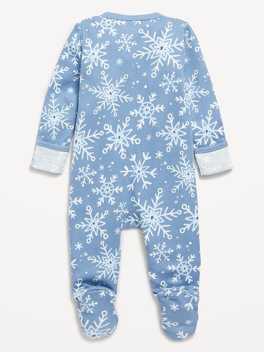 Image number 2 showing, 2-Way-Zip Sleep & Play Footed One-Piece for Baby