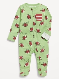 Image number 1 showing, 2-Way-Zip Sleep & Play Pocket Footed One-Piece for Baby