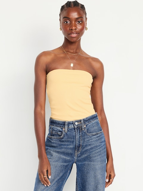 Ribbed Tube Top - Sweet Butter