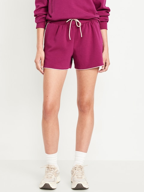 Extra High-Waisted Dynamic Fleece Sweat Shorts - Magenta Lacquer