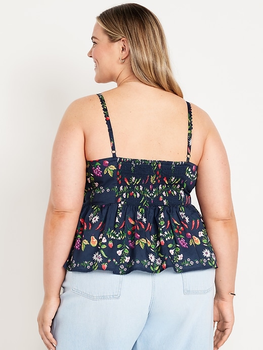 Image number 8 showing, Fit & Flare Floral Peplum Top