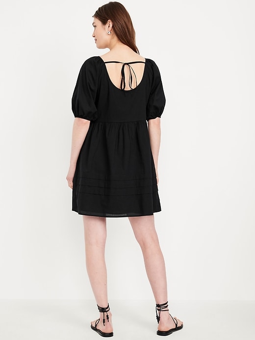 Image number 2 showing, Pleated Mini Swing Dress