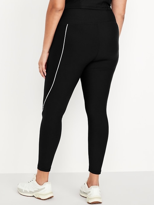 Image number 7 showing, High-Waisted PowerSoft Rib Mix 7/8 Leggings