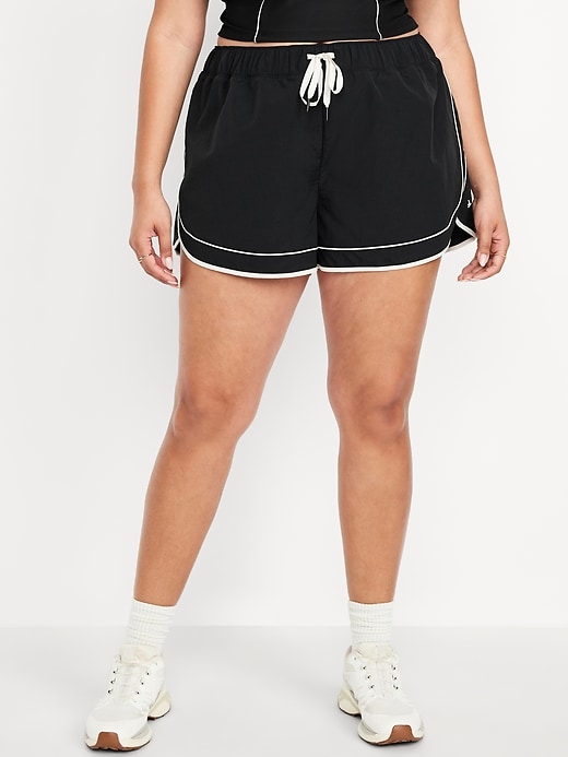 Image number 6 showing, Mid-Rise Woven Run Shorts