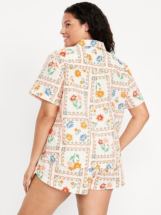 Image number 8 showing, Poplin Pajama Short Set
