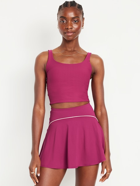 Light Support PowerSoft Longline Sports Bra - Magenta Lacquer