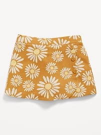 Image number 4 showing, Printed Wrap-Front Jacquard-Knit Skort for Girls