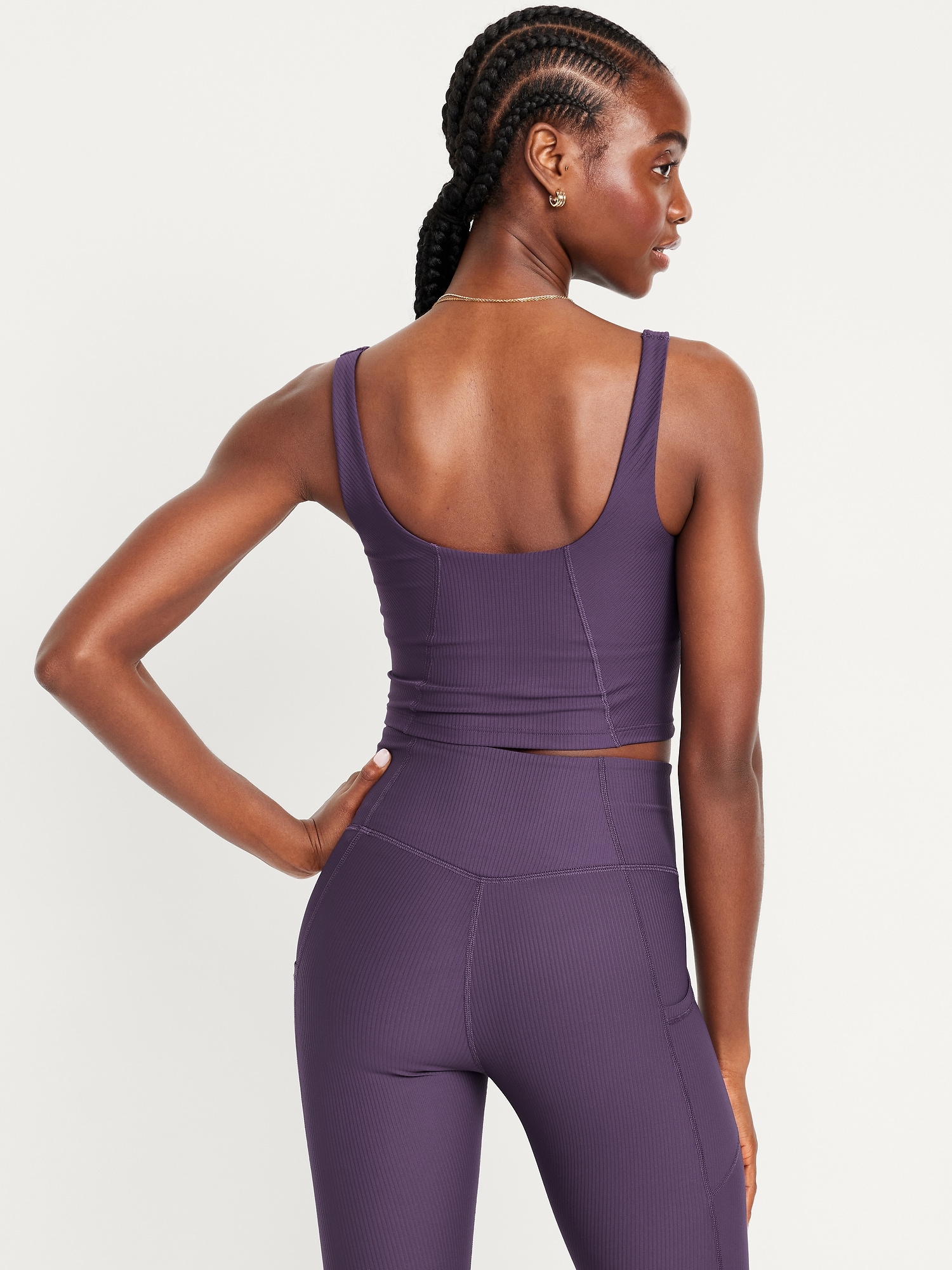 Light Support PowerSoft Rib Longline Sports Bra