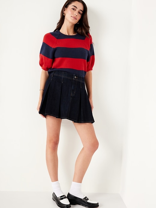 Image number 3 showing, SoSoft Cropped Puff-Sleeve Sweater