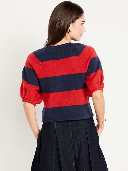 Image number 2 showing, SoSoft Cropped Puff-Sleeve Sweater