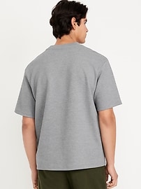Heavyweight Crew-Neck Waffle T-Shirt | Old Navy