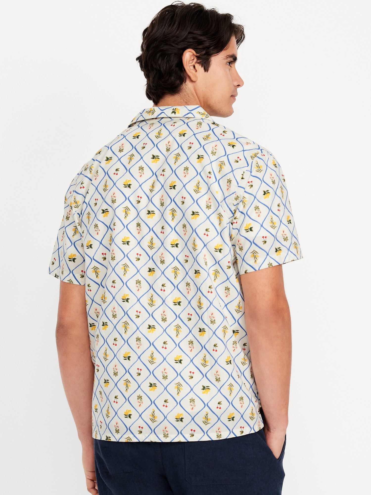 Short-Sleeve Printed Camp Shirt