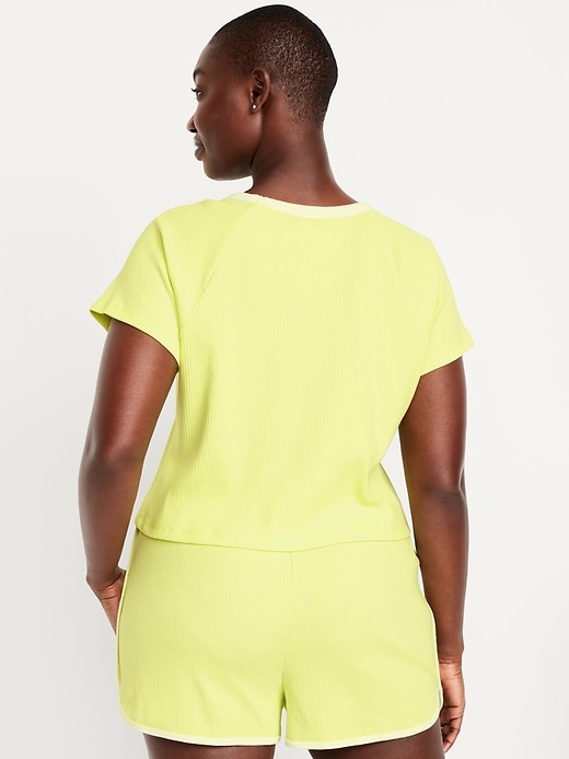 Image number 5 showing, Ribbed Ringer Pajama T-Shirt