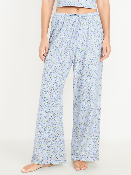 Image number 1 showing, High-Waisted Slouchy Lounge Pants