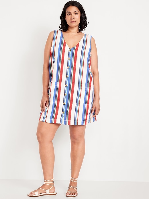 Image number 7 showing, Sleeveless Button-Front Mini Dress