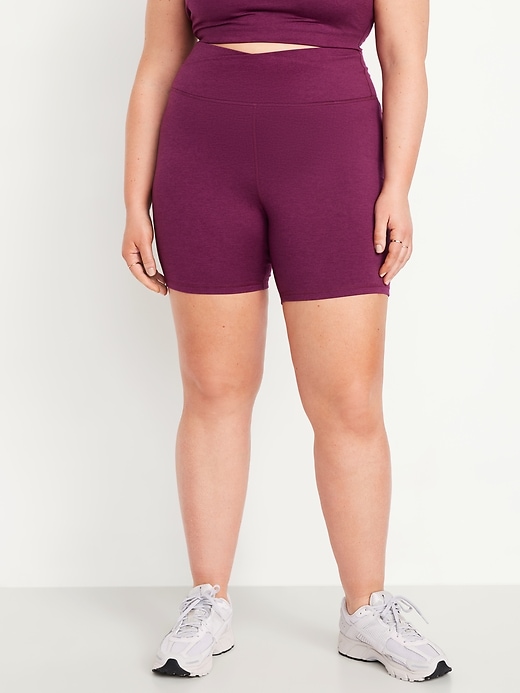 Image number 7 showing, Extra High-Waisted CloudComfy Biker Shorts -- 6-inch inseam