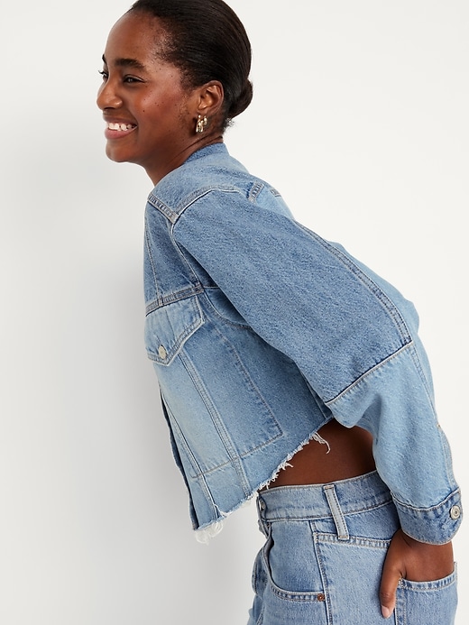 Image number 5 showing, Cropped Jean Jacket