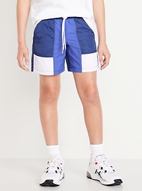 Image number 1 showing, Water-Resistant Windbreaker Shorts for Boys