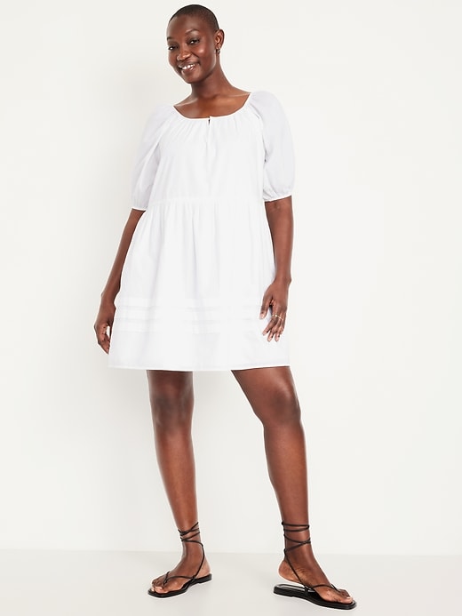 Image number 5 showing, Pleated Mini Swing Dress