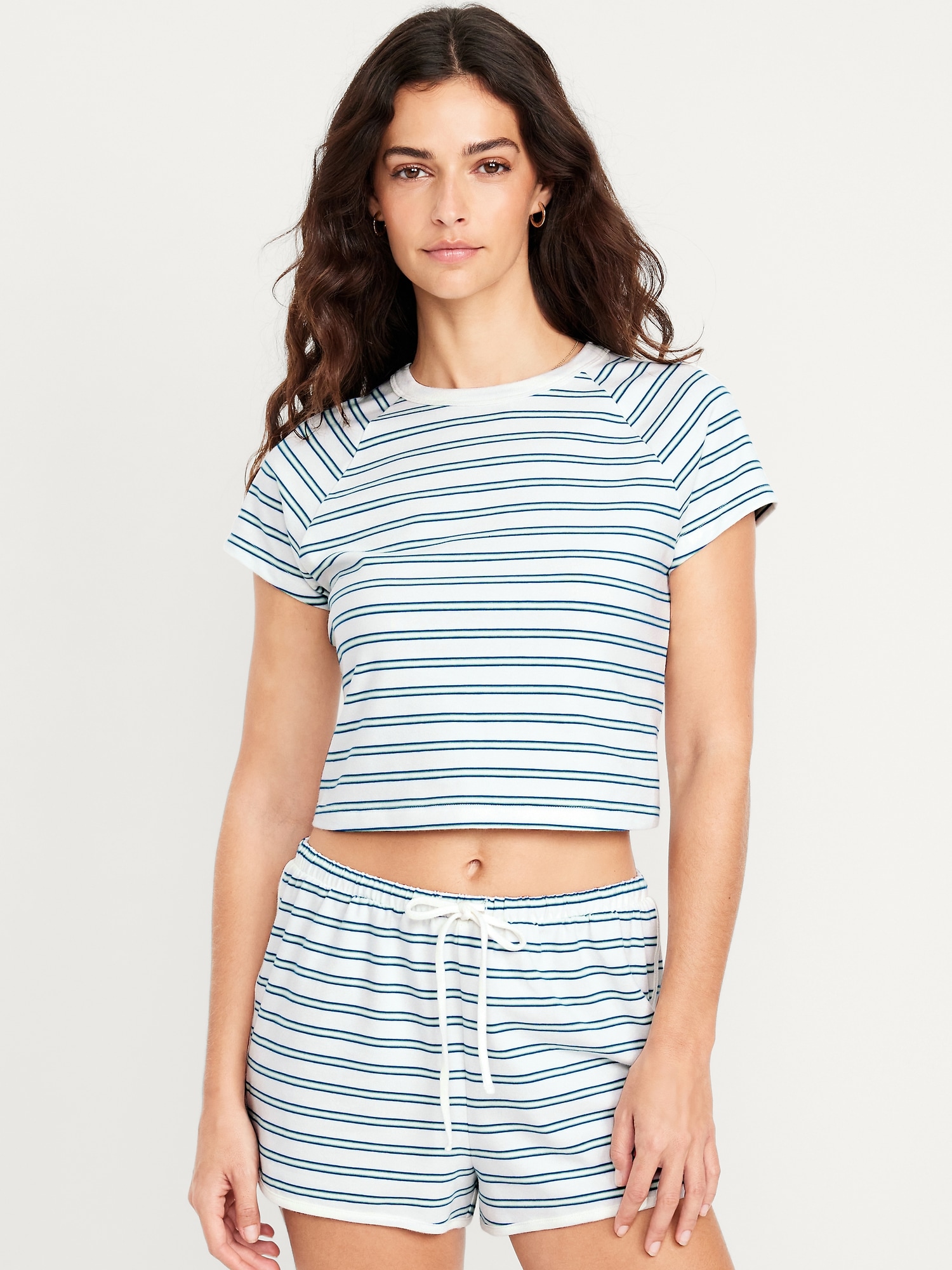 Cropped Jersey Lounge Top | Old Navy