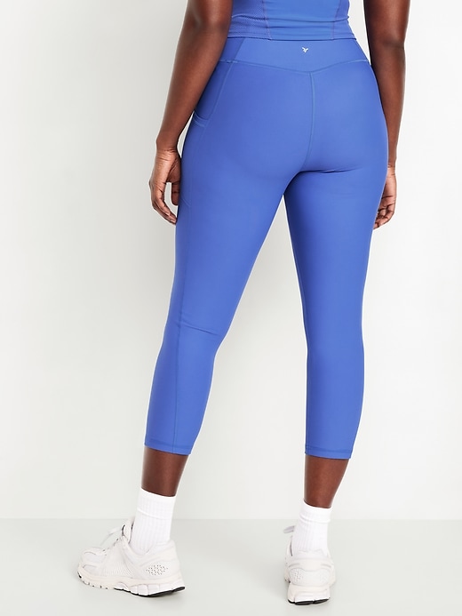 Image number 6 showing, High-Waisted PowerSoft Crop Pocket Leggings