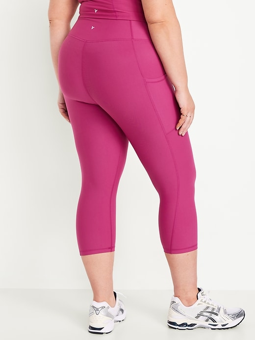 Image number 8 showing, High-Waisted PowerSoft Crop Pocket Leggings