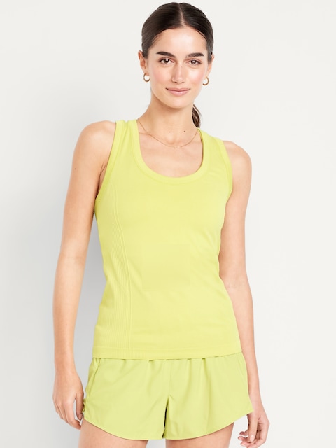 Fluid Seamless Fitted Tank Top - Peridot